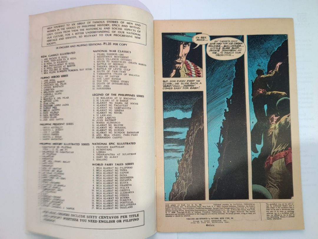 Our Army at War Vol. 1 (1952) #268 National Book Store Print, Hobbies ...