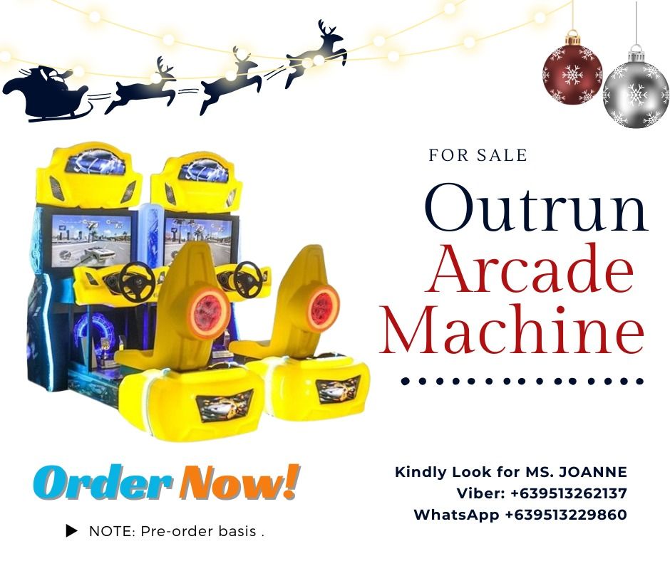 Outrun Arcade Simulator Car Racing Game Machine (Category: Controllers) located in Caloocan City. Submitted by vedadacian34812 (Listing ID 1341427213, Image 1). Description: Terms of Payment: 💰50% Security Deposit for processing of unit✔️ 💰50% Cash Upon Delivery or pick up Along PasigArea✔️ .