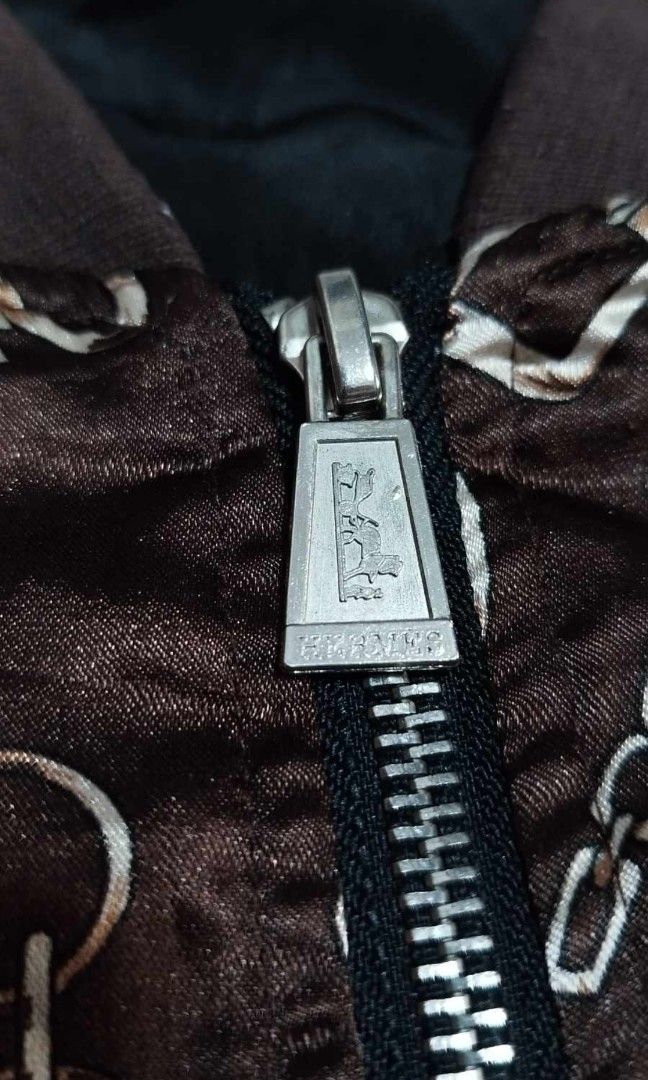 Ptpa (Category: Coats, Jackets and Outerwear) located in Manila. Submitted by esparciake75752 (Listing ID 1341433174, Image 3). Description: Hermes silk bomber jacket medium dimension 21x25 excellent condition pm me.