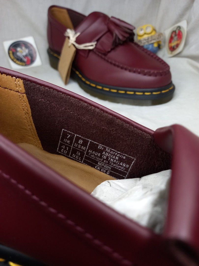 Sepatu boots dr martens adrian tassel loafers red cherry slipon docmart ...