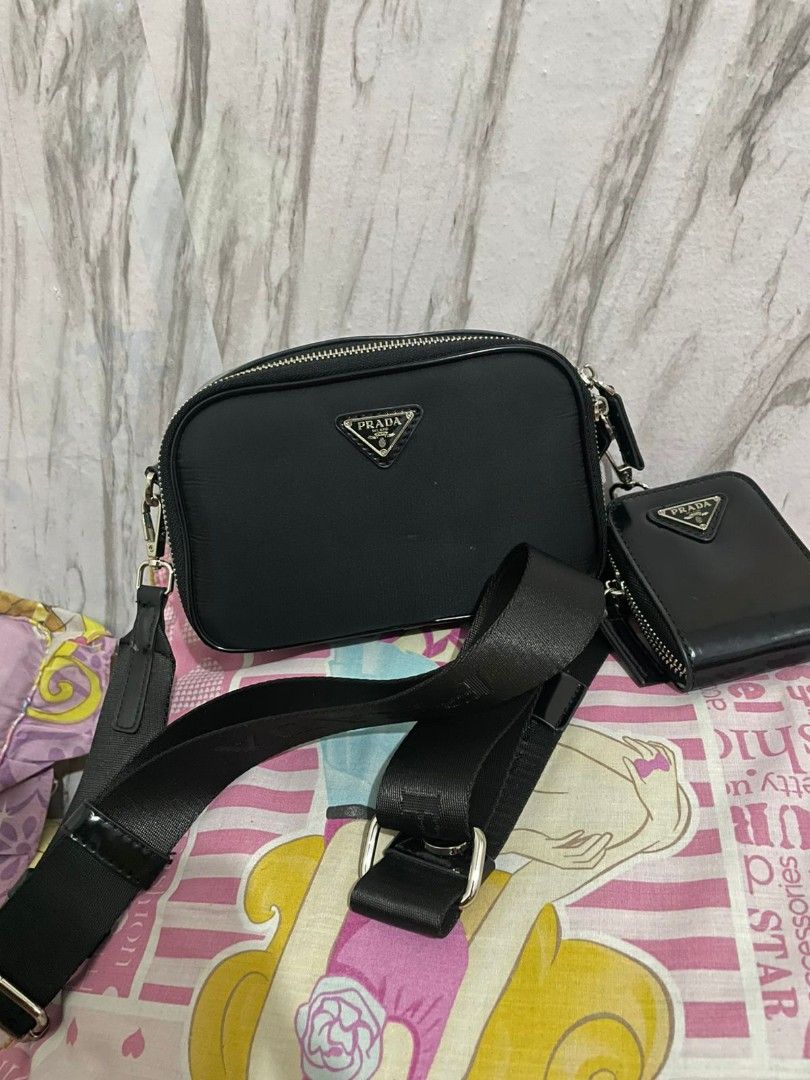 Tas Prada Sling Bag Original Tas Prada Black Square Bag Tas PRADA