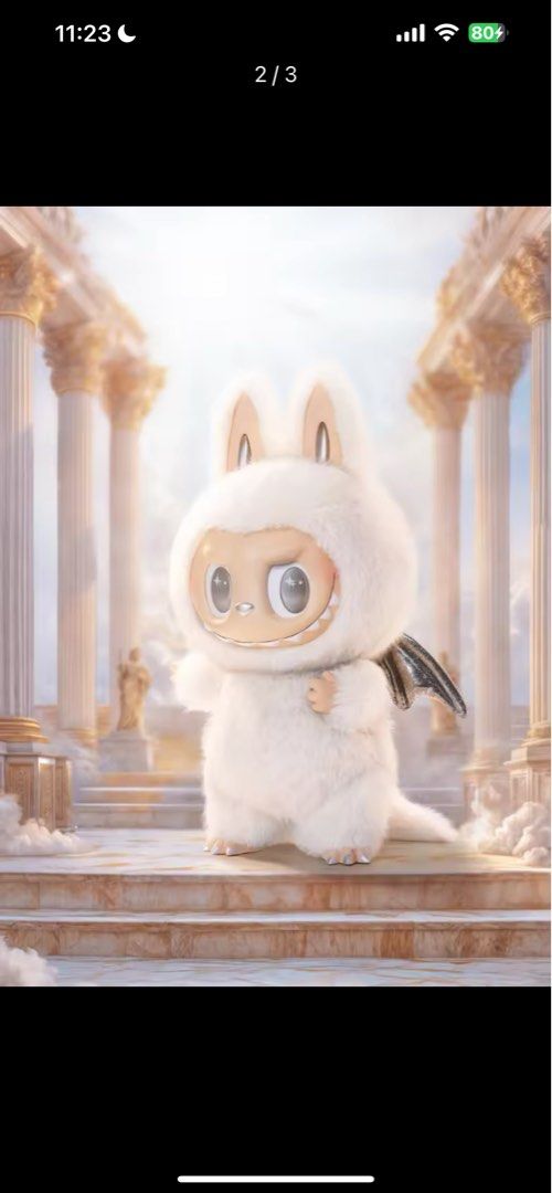 原價出售Zimomo 大天使Labubu, 興趣及遊戲, 玩具& 遊戲類- Carousell