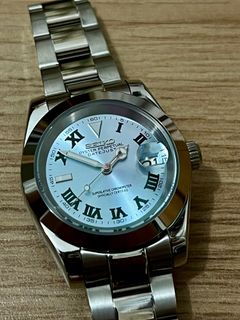 現貨！溫布頓冰藍面羅馬數字! Seiko Mod Watch Automatic 機械手錶64204302712577110