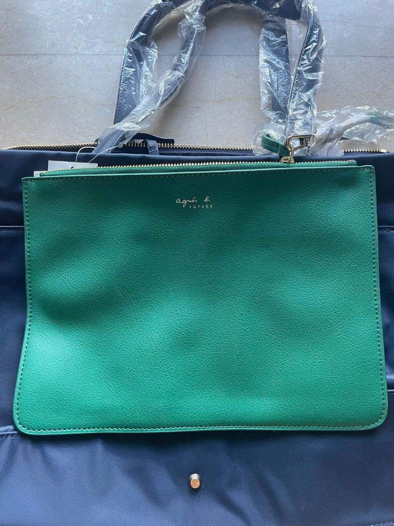 Agnes B Shoulder Tote Bag (+ free green bag) (Category: Bags & Wallets) located in Singapore. Submitted by m3_gnn (Listing ID 1341655097, Image 3). Description: Never used before, in good condition. Tag is still intact. Comes with a free green bag! .