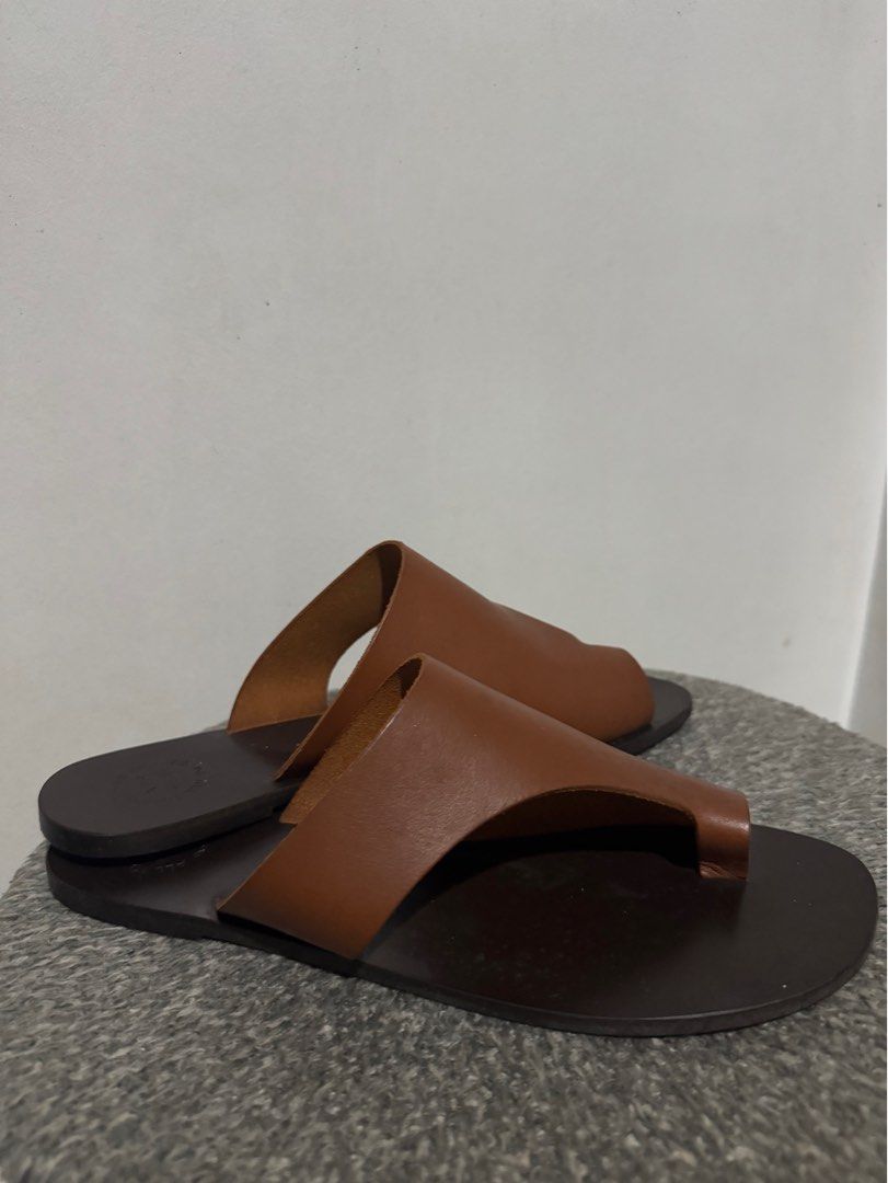ATP atelier brown cutout sandals (Category: Flats & Sandals) located in Manila. Submitted by heather0127 (Listing ID 1341719065, Image 2). Description: Negotiable. Real price when brand new is around 13.5k. Has minor flaws that can be removed when cleaned. RFS: Decluttering .