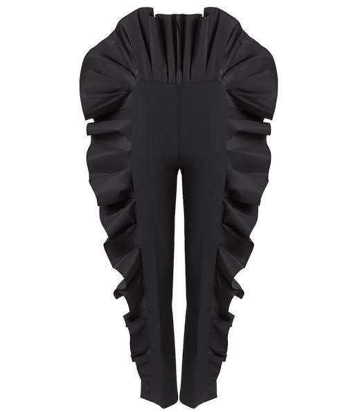 Authentic Carolina Herrera Ruffled Sillhouette pants (Category: Luxury Apparel) located in Manila. Submitted by heather0127 (Listing ID 1341712460, Image 2). Description: Super Sale Price :)) SIZE 4 RFS: Wrong size. Authentic. Dress pants for events, if you opt to wear pants instead of a dress. .
