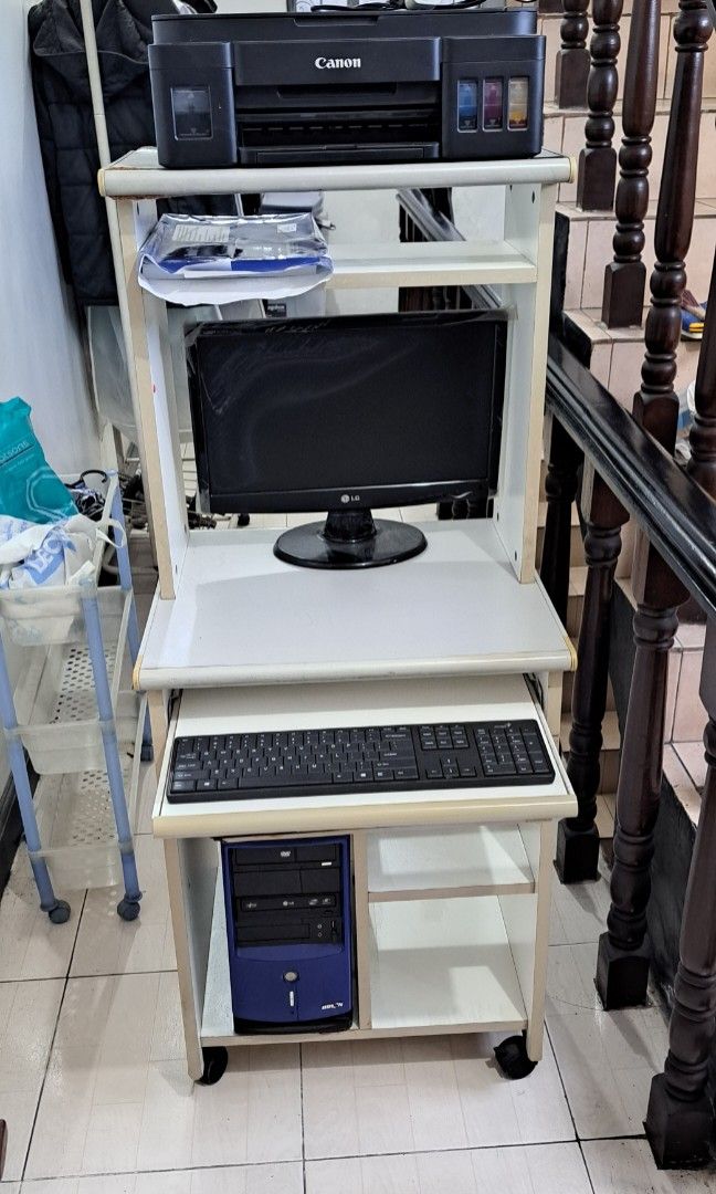 Complete computer table desk for PC Printer CPU etc, Furniture & Home ...