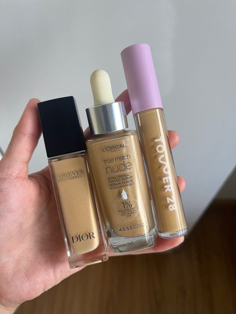 Tower 28 / Loreal / dior [sold] High End Makeup (Category: Makeup) located in Rizal. Submitted by pre_lovedclothesbyl (Listing ID 1341666013, Image 1). Description: All in good condition!!! Lightly to barely used For morena skin tone Loreal - 4.5-5.5 Tower 28 - Pali Take all for ₱1,200 Dior sold .