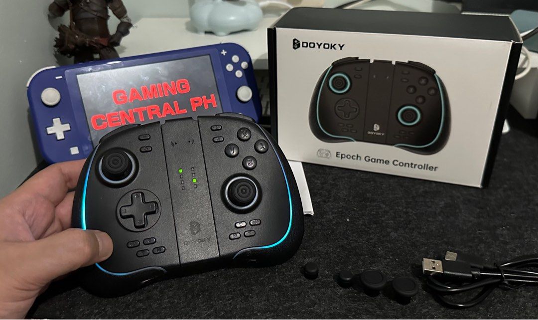 Doyoky Epoch Joycons (Category: Controllers) located in Narra. Submitted by gamingcentralph (Listing ID 1341598988, Image 3). Description: Doyoky Epoch Joycons PRICE: 3,000 Condition: No issue. Used once for my review video. You can check my YT channel. This unit came directly from Doyoky. Warranty: 7 days. If magkaissue, isoli nyo lang sa’kin. Wala ng mahabang usap pa. Meet up: Jollibee Narra Palawan (Along National Highway corner, Osmena Avenue