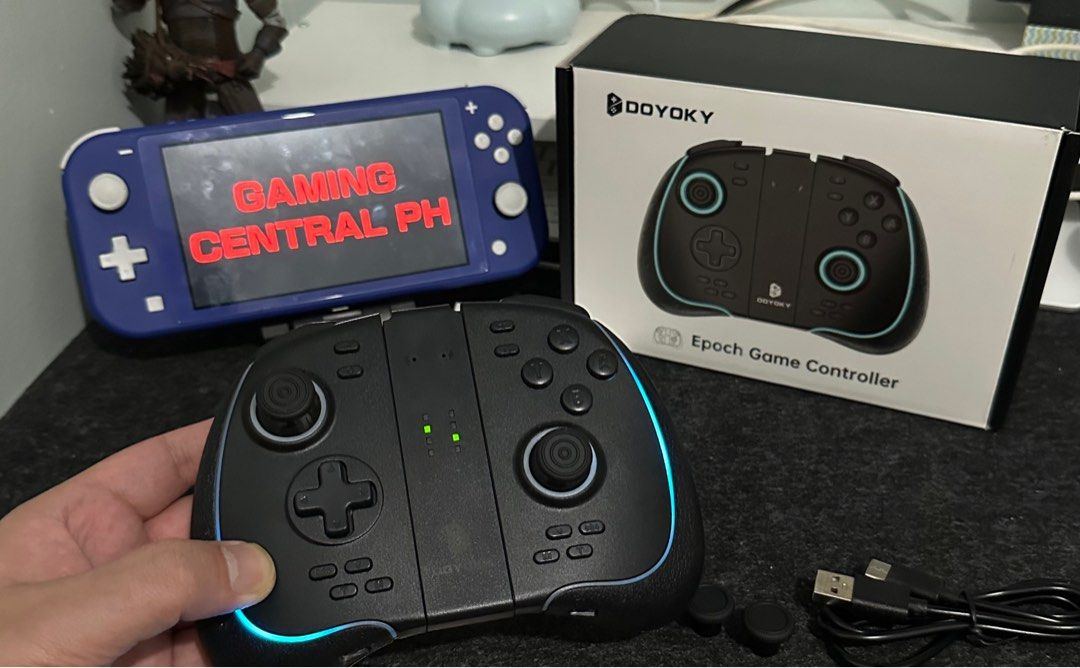 Doyoky Epoch Joycons (Category: Controllers) located in Narra. Submitted by gamingcentralph (Listing ID 1341598988, Image 1). Description: Doyoky Epoch Joycons PRICE: 3,000 Condition: No issue. Used once for my review video. You can check my YT channel. This unit came directly from Doyoky. Warranty: 7 days. If magkaissue, isoli nyo lang sa’kin. Wala ng mahabang usap pa. Meet up: Jollibee Narra Palawan (Along National Highway corner, Osmena Avenue