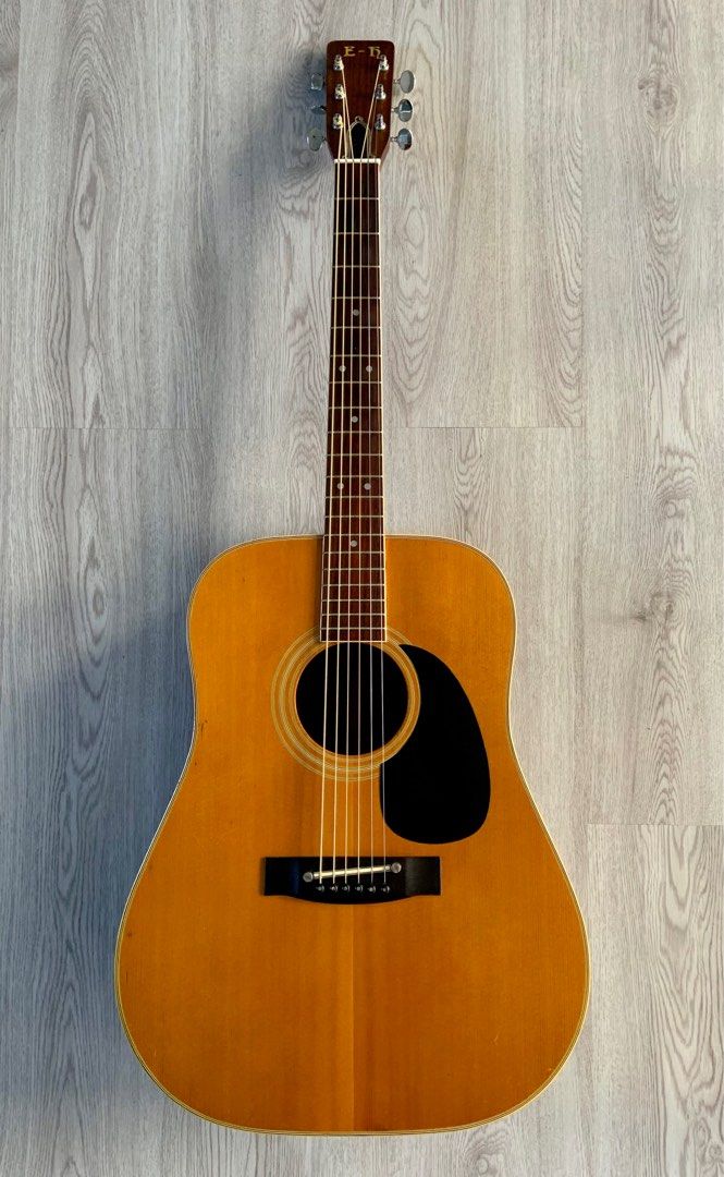 Electro-Harmonix EHX 1972 Dreadnought Acoustic Guitar (Category: Musical Instruments) located in Caloocan City. Submitted by mediokerr (Listing ID 1341673528, Image 1). Description: Visit, follow and like Echo Chamber page on FB for more music-related gears on sale. A rare, classic and vintage acoustic guitar made by the top pedal company Electro Harmonix. Collector’s axe. Made in Japan. Specs inspired by Martin Co. D-15. Manage your expectations