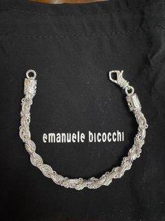 Emanuele bicocchi bracelet 手鍊 純銀64207019152130110
