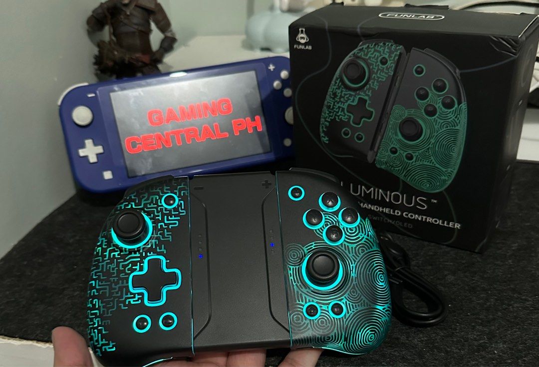 FUNLAB LUMINOUS JOYCONS (Category: Controllers) located in Narra. Submitted by gamingcentralph (Listing ID 1341597989, Image 2). Description: FUNLAB LUMINOUS JOYCONS PRICE: 2,400 Condition: No issue. Used once for my review video. You can check my YT channel. This unit came directly from Funlab. Warranty: 7 days. If magkaissue, isoli nyo lang sa’kin. Wala ng mahabang usap pa. Meet up: Jollibee Narra Palawan (Along National Highway corner, Osmena 