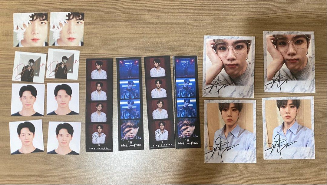 Kim Donghan photocards/pictures (Category: K-Wave Merchandise) located in Quezon City. Submitted by celRis (Listing ID 1341646771, Image 1). Description: - Free when you buy 1 of my listings - Take all items you see in the picture - These were given to me for free which is why this is free - These are unofficial so please manage your expectations on the quality - BUYER WILL SHOULDER SHIPPING.