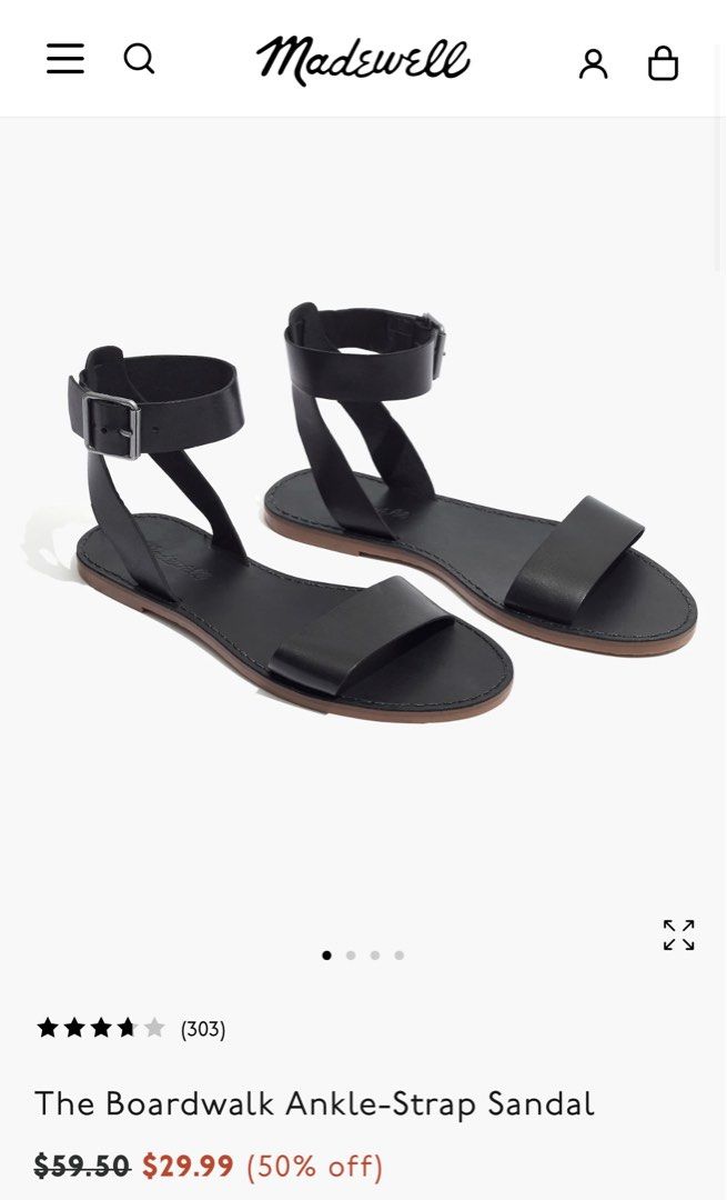 Madewell boardwalk ankle strap sandal store