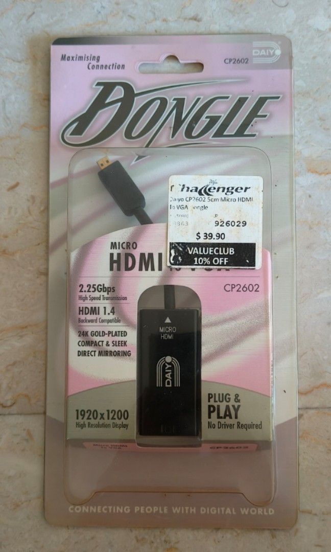 Micro-HDMI to VGA dongle632222792664341127