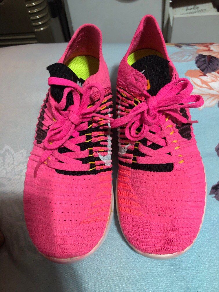Nike Free RN Flyknit Women's Size 5.5 Running Shoes Pink Blast Black Laser (Category: Sneakers) located in Lipa City. Submitted by shoplistaavenue (Listing ID 1341637392, Image 1). Description: Nike Free RN Flyknit Women’s Size 5.5 US UK 3 EUR 36 22.5cm Running Shoes Color: Pink Blast Black Laser RFS: Not using anymore.