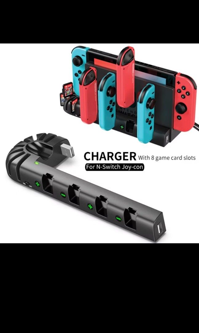 Nintendo switch controller charging dock (Category: Cables & Chargers) located in Singapore. Submitted by lobangseller006 (Listing ID 1341724708, Image 1). Description: BNIB! 1 for $26 meetup at ang mo kio! normal mailing - $2.