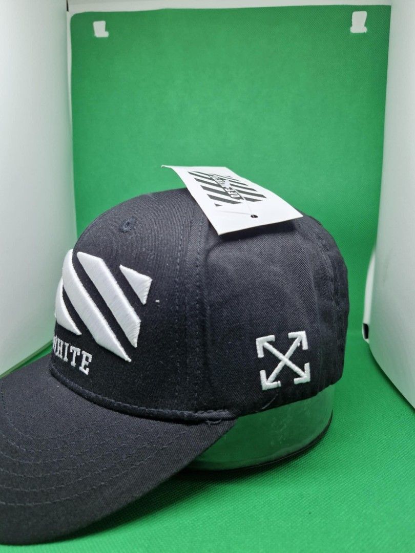 Off White logo designer cap (Category: Caps & Hats) located in Taguig. Submitted by starbucksph (Listing ID 1341677656, Image 2). Description: Off White logo designer cap for gifting Christmas gift.