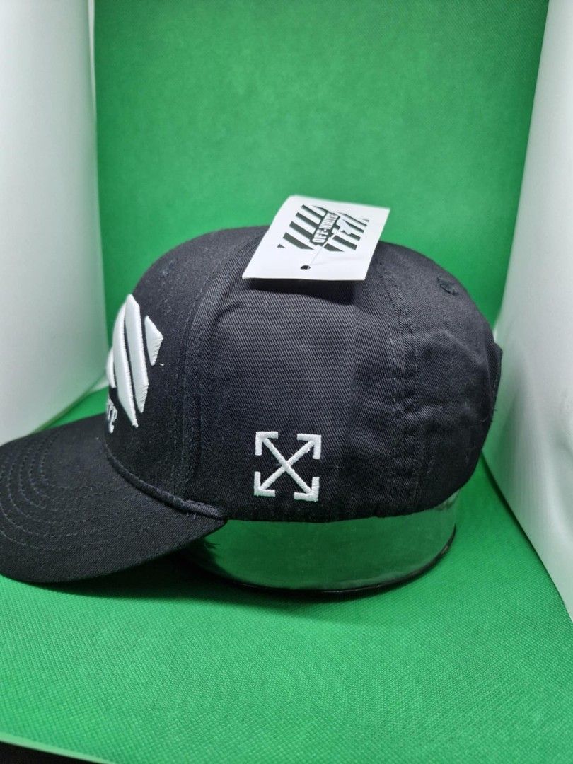 Off White logo designer cap (Category: Caps & Hats) located in Taguig. Submitted by starbucksph (Listing ID 1341677656, Image 3). Description: Off White logo designer cap for gifting Christmas gift.