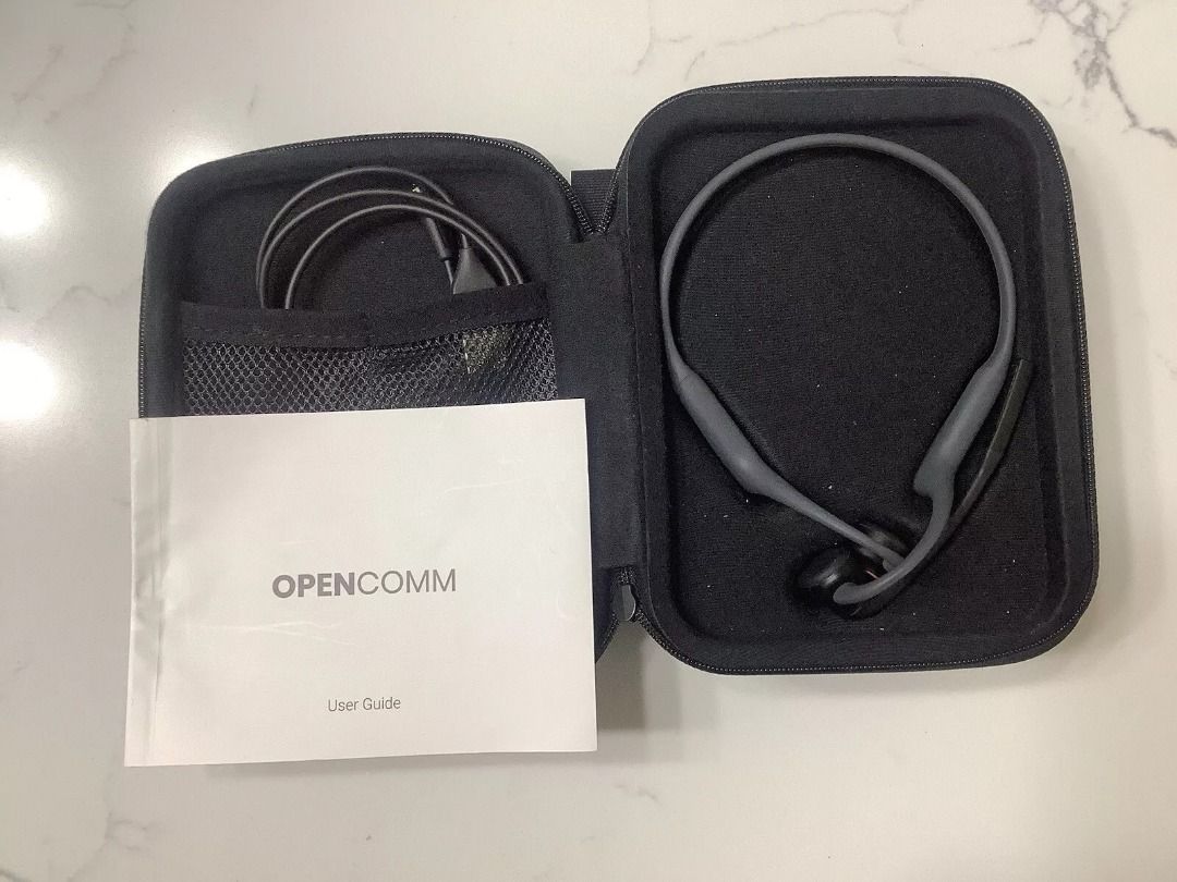 OpenComm AfterShokz Bluetooth Headset - Almost New, Perfect for Work & Play! 🎧 (Category: Headphones & Headsets) located in Cavite. Submitted by smartprodigy.gadgets (Listing ID 1341746645, Image 3). Description: Condition: Almost New! Lightly used, in excellent condition with no defects. Reasons to Get This: Upgrade your communication and music experience with the OpenComm AfterShokz Bluetooth Headset! Perfect for work-from-home professionals, 