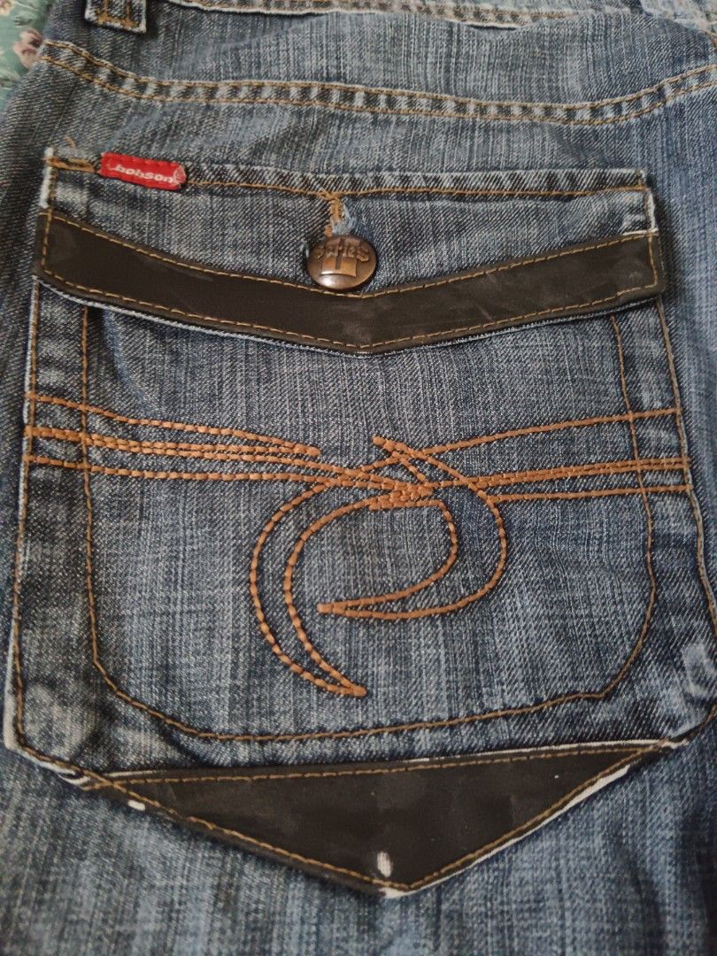 Series II bobson jeans (Category: Jeans) located in Caloocan City. Submitted by _c14rr (Listing ID 1341667059, Image 3). Description: size 34 on tag l - 37" leg opening - 7.5" thigh - 10" +sf issue : butas yung right pocket mop:gcash.
