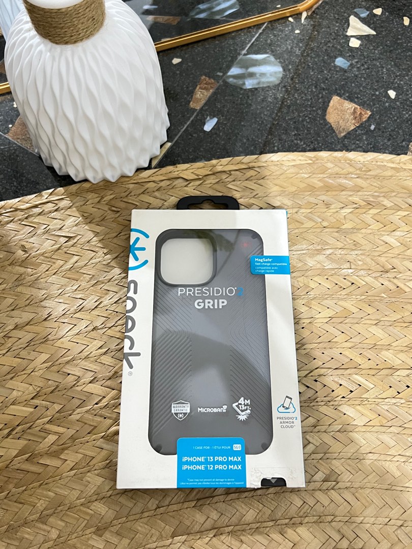 Custodia Speck Presidio 2 Grip Per IPhone SE/7/8, Grigia, Antimicrobica E Leggera