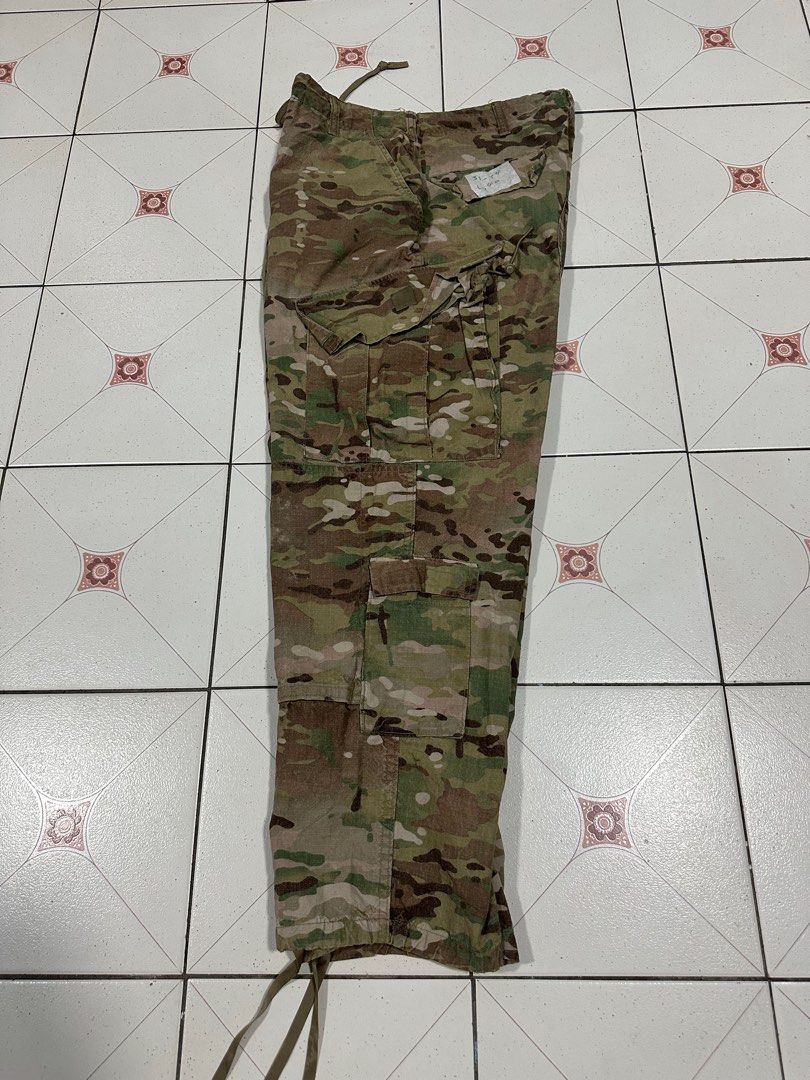 Pantalon De Combat US Army OCP Camouflage - Taille Medium Regular - Neuf Sans Étiquette - Fentes Genouillères