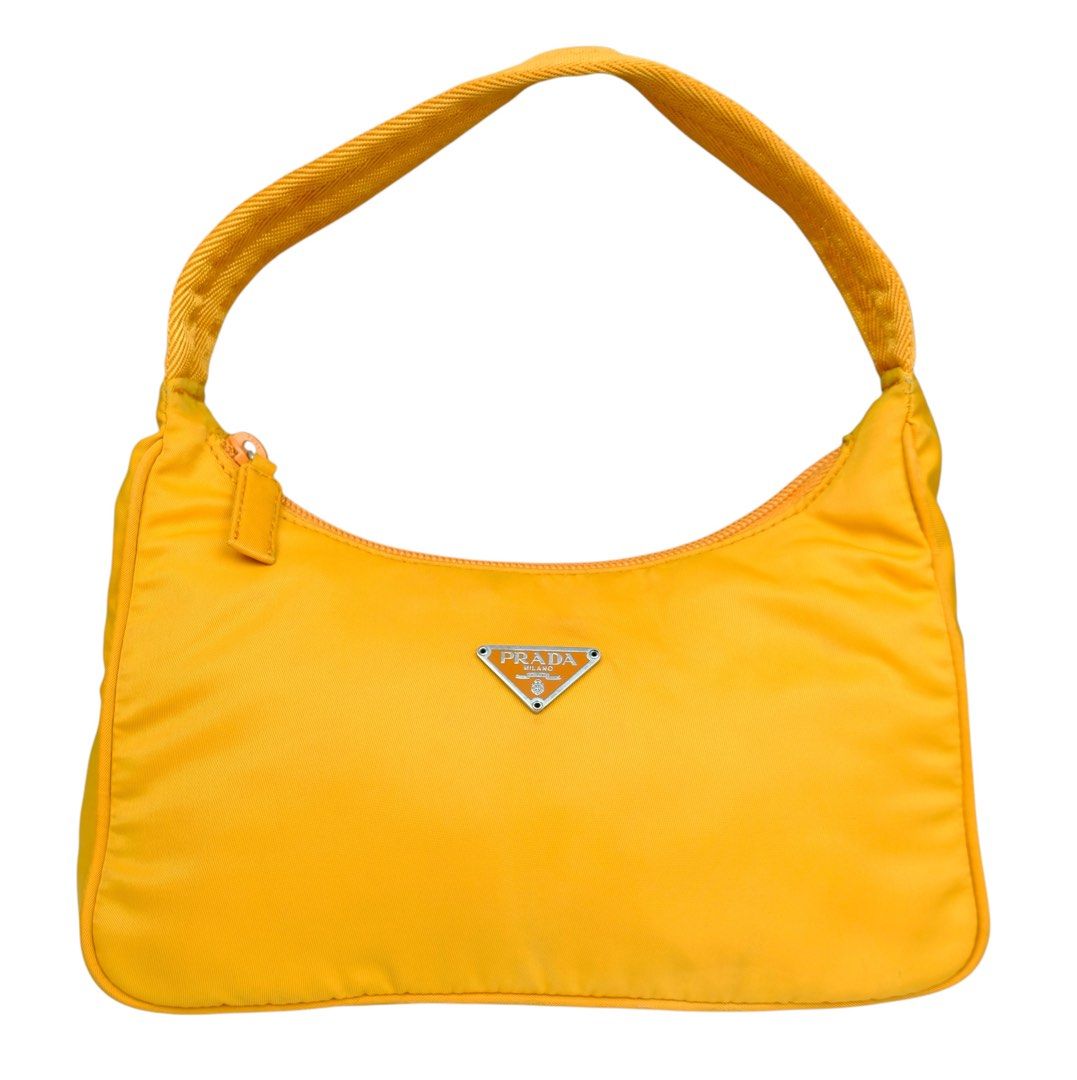 Vintage Prada hobo orange nylon