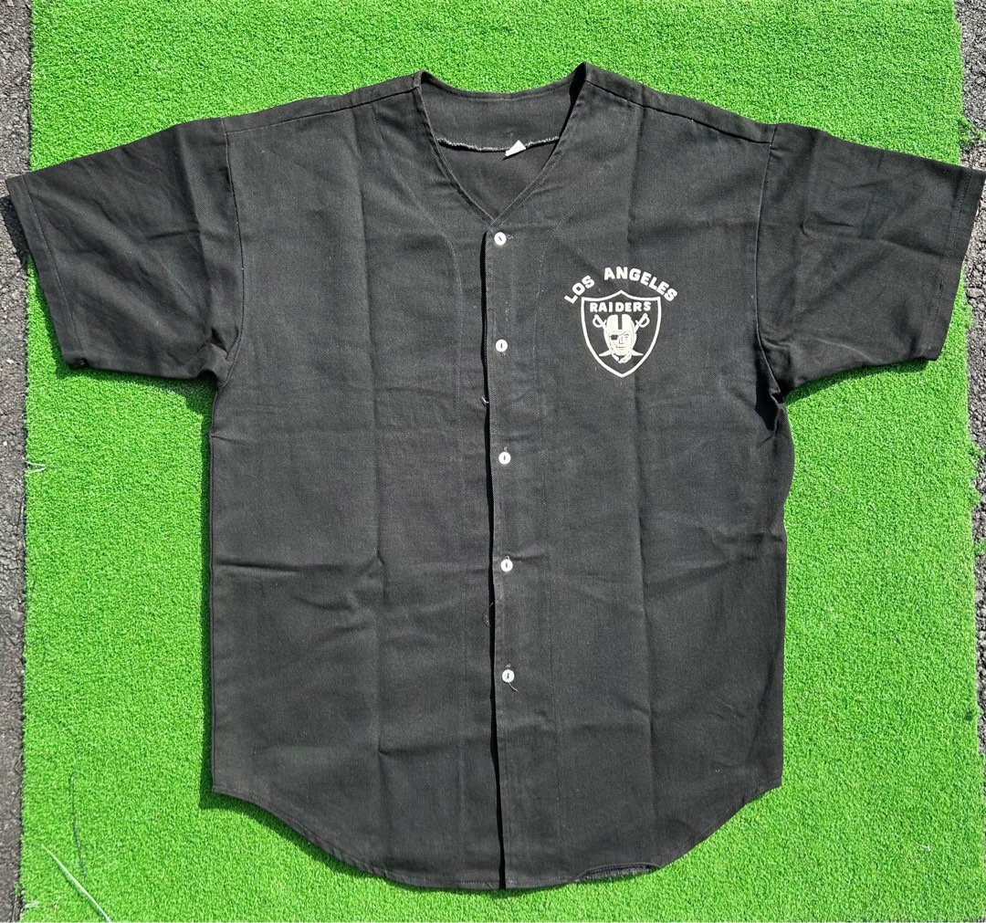 Vintage Raiders NFL Baseball Shirt 80s Men s Fashion Activewear on Carousell