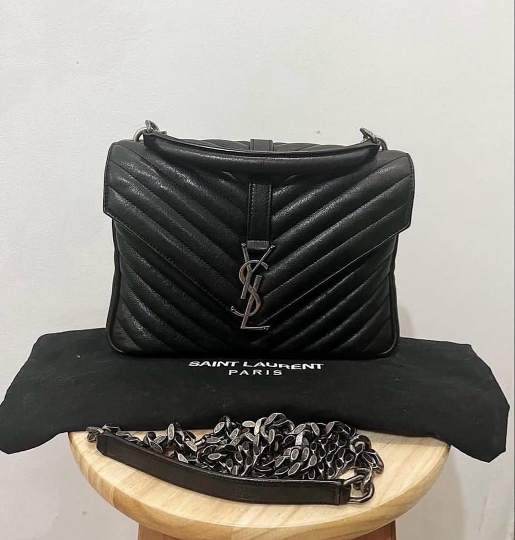 YSL College (medium) (Category: Luxury Bags & Wallets) located in Quezon City. Submitted by preloved__thingz (Listing ID 1341587186, Image 1). Description: Used it twice for a date :) Good as new! .