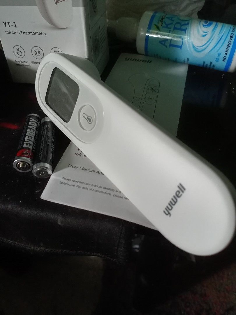 Yuwell Infrared Thermometer,++Freebies Take All (Category: Medical Supplies & Tools) located in Manila. Submitted by hertohim (Listing ID 1341717680, Image 2). Description: Unused YUWELL Bought from U. S Freebies New/ Alakaline drops UNUSED /Glucose meter WellUSED /Surgitech Blood Pressure Monitor MOP:Gcash.