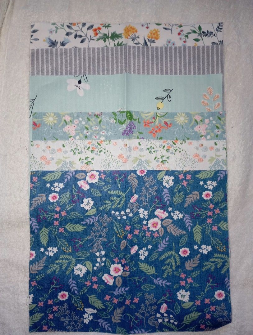 💚 Japanese Bronzing Handmade DIY Cotton Fabrics Patchwork (Category: Craft Supplies & Tools) located in Quezon City. Submitted by ana-chan (Listing ID 1341776253, Image 1). Description: 21 x 26cm 6pc Brandnew sealed.