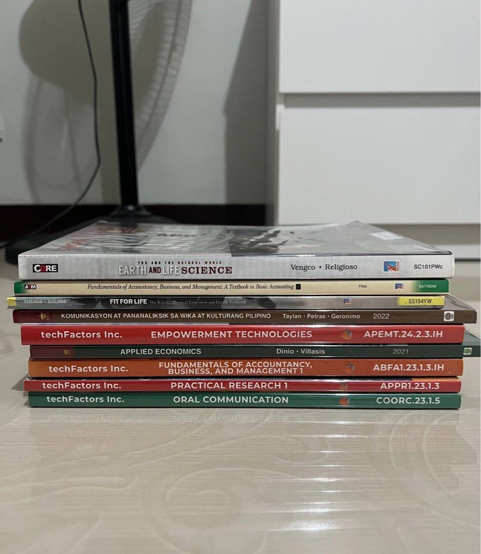 ABM Books - Senior High School (Category: Textbooks) located in Paranaque City. Submitted by chnsells (Listing ID 1341919807, Image 1). Description: ABM BOOKS 600 Each.