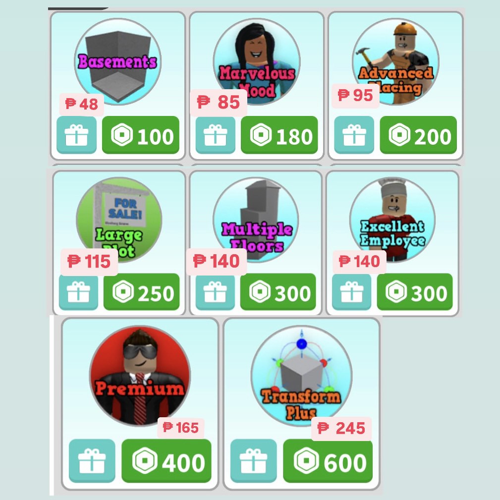 What Does The Premium Pass Do In Bloxburg BLOXBURG ROBLOX GAME BLOX BURG PASSES GAMEPASS GAMEPASSES PASS