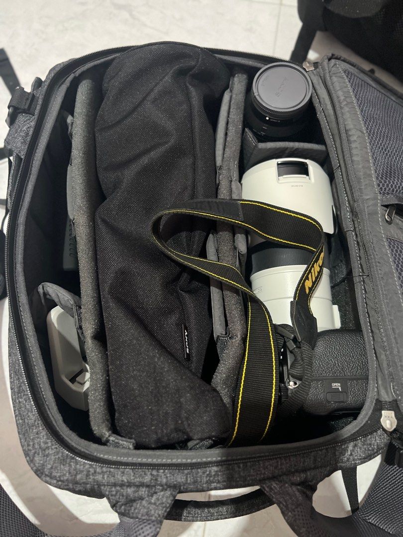 Camera backpack (Category: Camera Bags & Carriers) located in Singapore. Submitted by raja_mm (Listing ID 1341798551, Image 3). Description: Brand new camera back pack .. good condition.. changing bag due to keep more lens .. Good for traveling.. Can fit 15 inch laptop, iPad storage ...