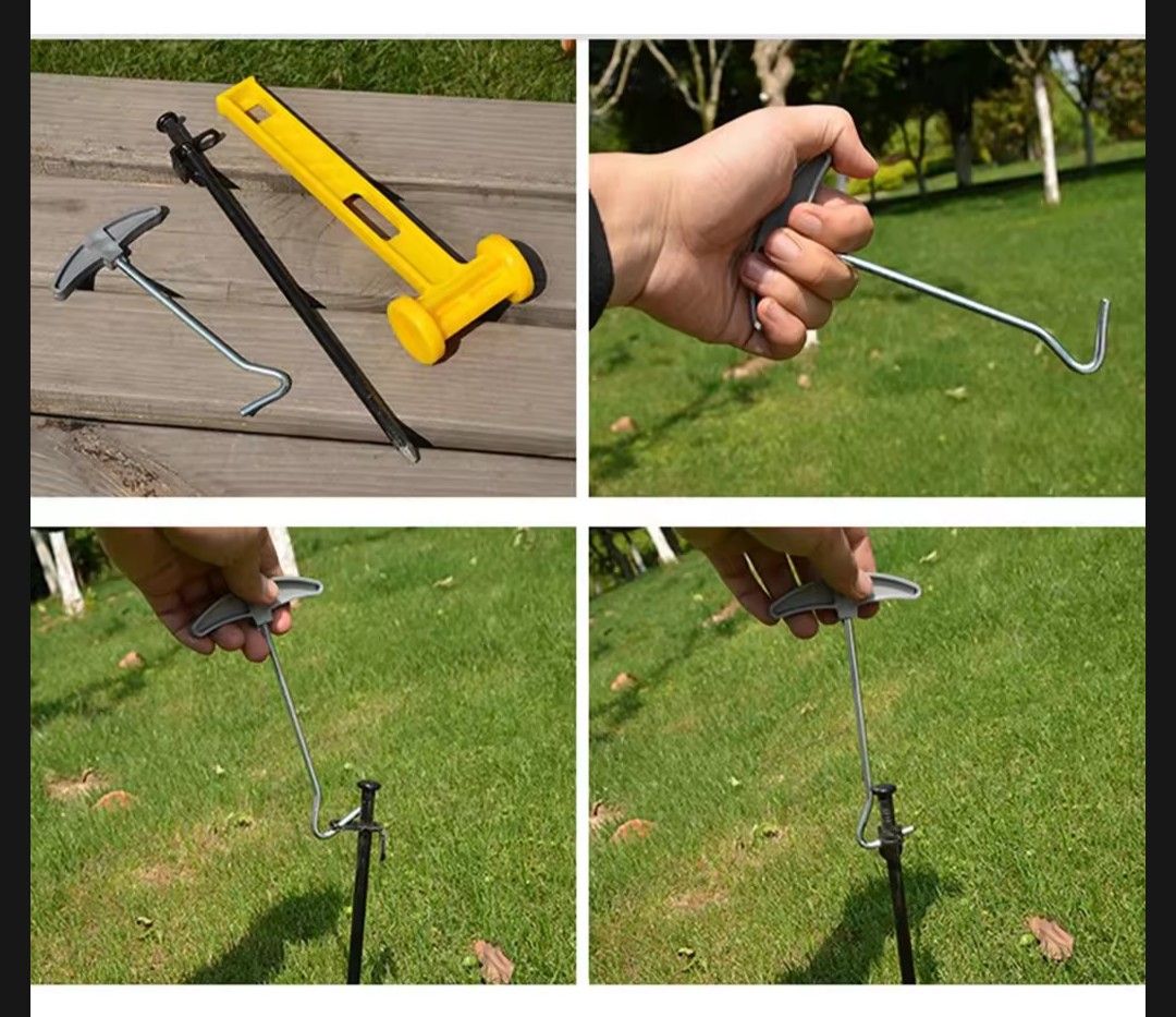 Camping Accessories Tent Canopy Awning Stakes Pegs Hammer Puller (Category: Hiking & Camping) located in Mandaluyong City. Submitted by stockoverflow (Listing ID 1341905549, Image 2). Description: Camping accessories 10 pcs stakes Hammer Puller Never been used, this is an extra set tags: tents camping carcamping picnic hiking climbing trekking.