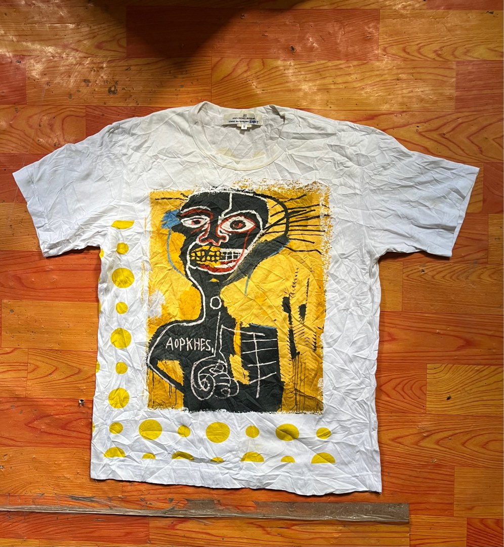 CDG X JEAN MICHEL BASQUIAT Men s Fashion Tops Sets Tshirts Polo Shirts on Carousell