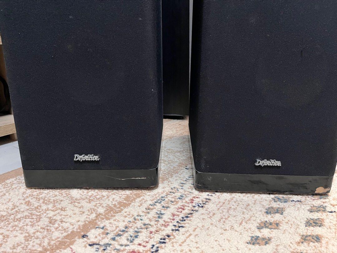 DEFINITIVE TECHNOLOGY USA SPEAKERS SET (Category: Soundbars, Speakers & Amplifiers) located in Pasig City. Submitted by spoiler_actuator (Listing ID 1341835516, Image 2). Description: Set of Definitive Technology Floor standing Speakers, Baltimore, USA. Slightly negotiable.
