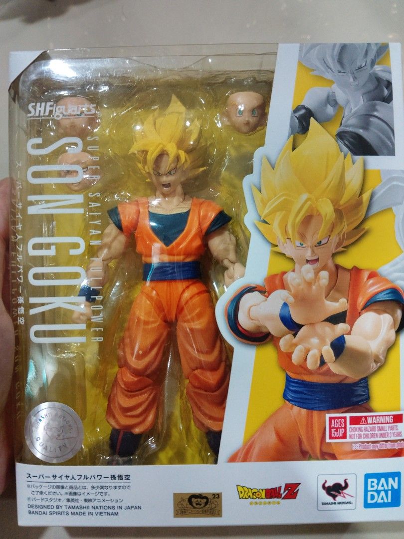 Dragonball super saiya fullpower goku (gold sticker), Hobbies & Toys ...