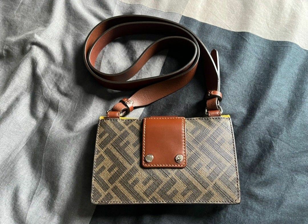 Fendi Baguette crossbody bag (Category: Cross-body Bags) located in Davao. Submitted by mae_ann25 (Listing ID 1341774733, Image 2). Description: complete set, card tags dustbag paperbag. almost new.