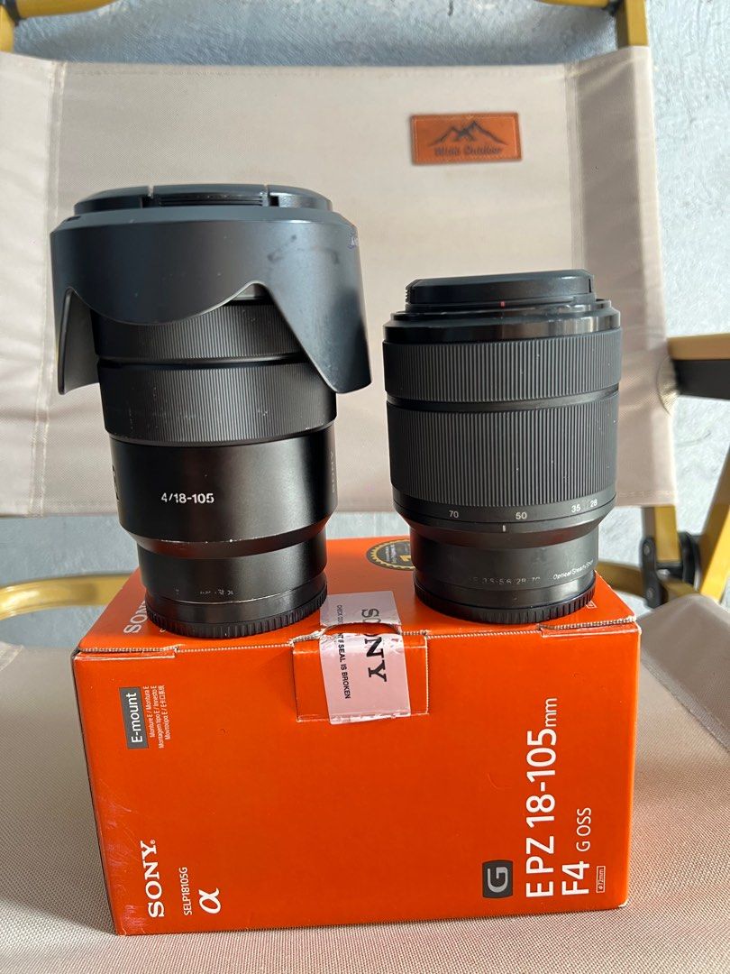 FOR SALE : SONY E MOUNT LENS (Category: Lens & Kits) located in Quezon City. Submitted by jerome2929 (Listing ID 1341776117, Image 1). Description: FOR SALE : SONY E MOUNT LENS SONY 28-70MM 3.5-5.6 8,500 SONY 18-105 F4 16,000 issue : Slight fungus hindi visible wa output unli check .