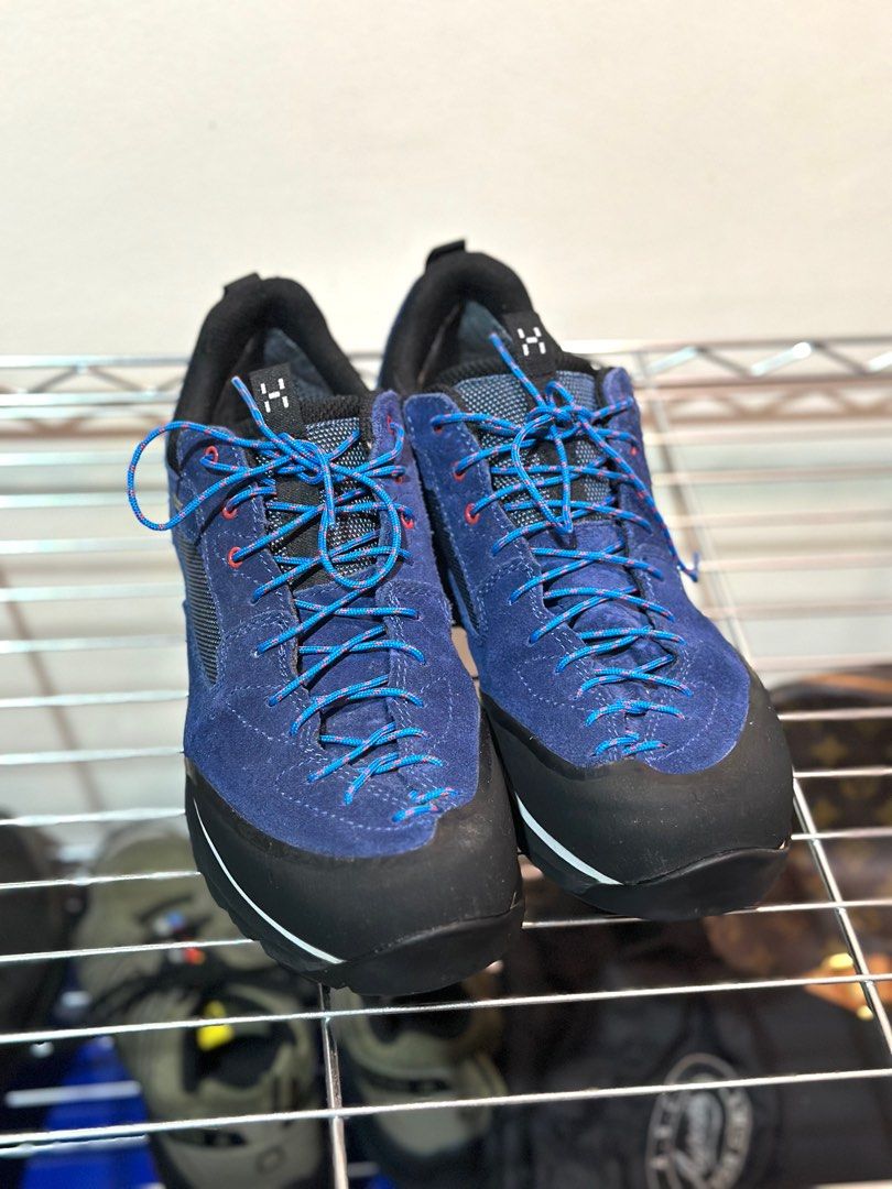 Haglofs Roc Icon Goretex Hiking Shoes Blue Trekkinn Men s Fashion Footwear Sneakers on Carousell