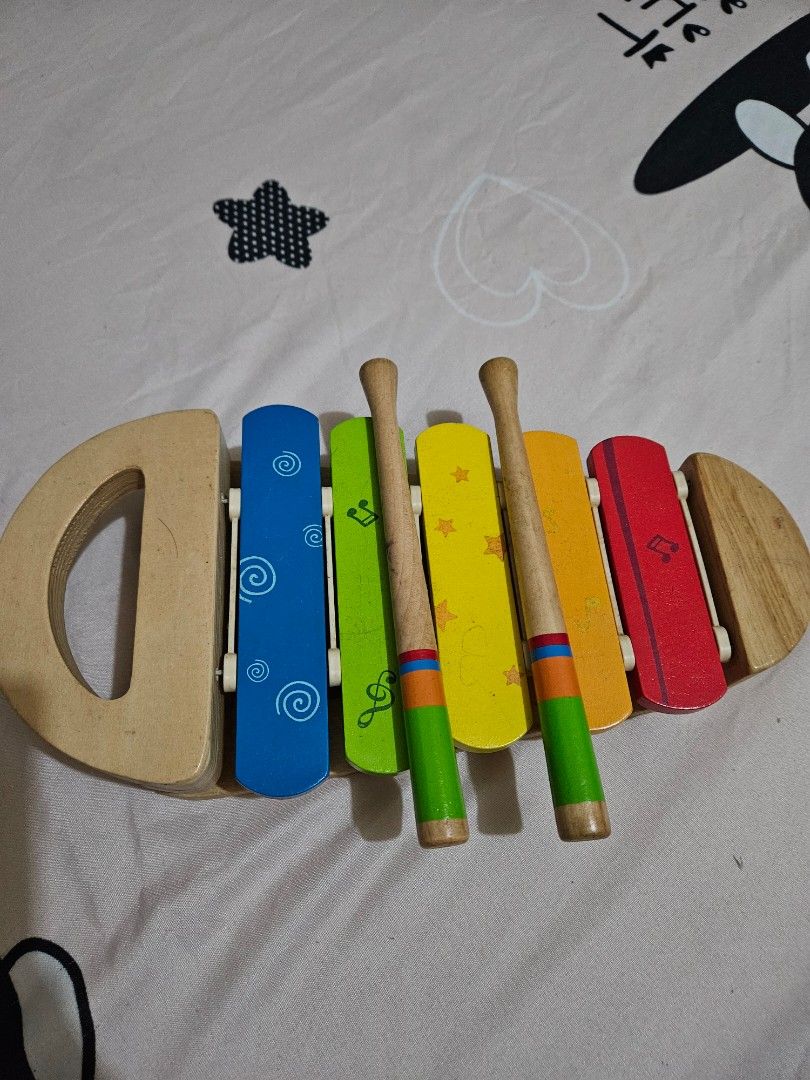 Hape Rainbow Xylophone Babies Kids Infant Playtime on Carousell