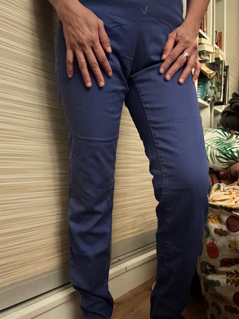 H&M Pants for Women (Category: Jeans) located in Antipolo. Submitted by vanga22 (Listing ID 1141273975, Image 3). Description: Brand: H&M Color: Blue Violet Fabric: 98% Cotton, 2%Spandex Regular Straight Size: EUR36, US6,CA6, CN165/68A, MX6 Measurement in inches x 2: Laid Flat Waist: 14.5" Length: 39" .