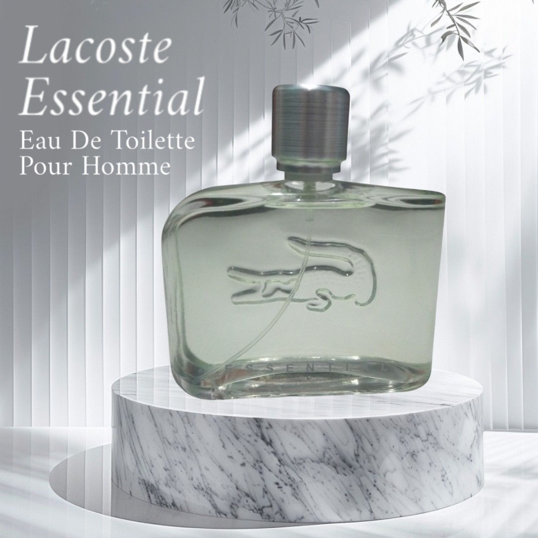 LACOSTE ESSENTIAL EAU DE TOILETTE POUR HOMME NATURAL SPRAY 125 ML MEN'S  FRAGRANCES| PARFUM PRIA ORI SINGAPUR