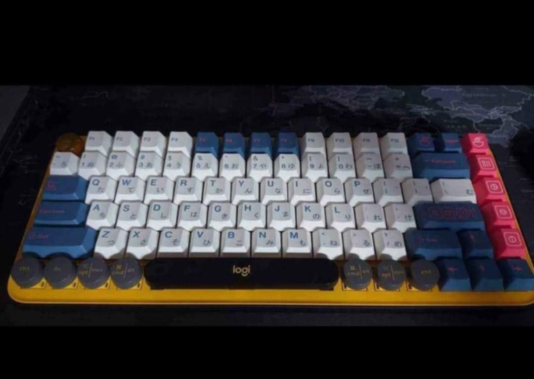 Logitech pop 2k (Category: Computer Keyboard) located in Los Banos. Submitted by bravestone95210 (Listing ID 1341800235, Image 2). Description: logitech pop keys complete with keys and 3rd party keys (please see image for details) comes with box.