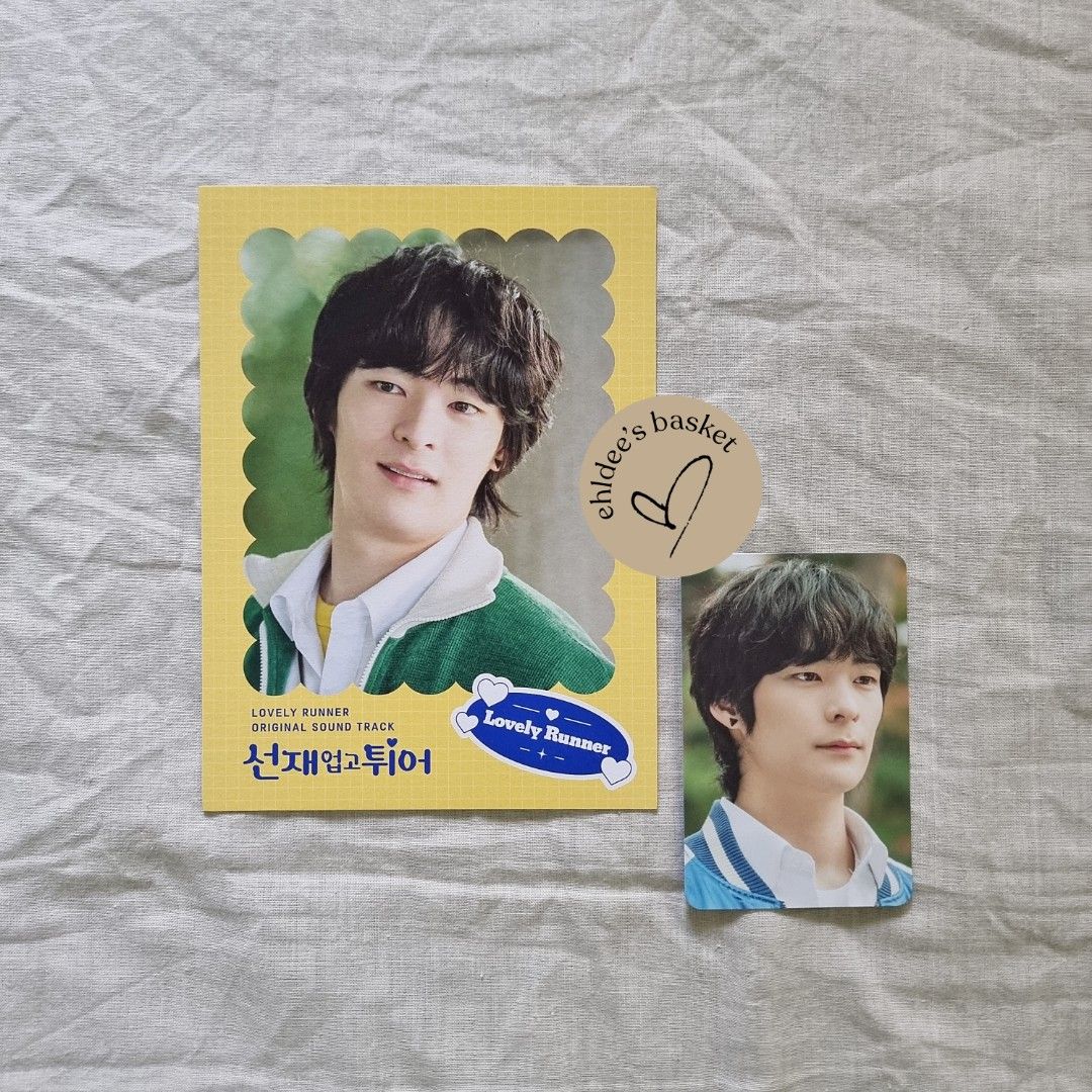 [LOVELY RUNNER] OST Album TINGI - postcard (Category: CDs & DVDs) located in Tacloban City. Submitted by ldsbasket (Listing ID 1341935237, Image 3). Description: [LOVELY RUNNER] OST Album Inclusions TINGI ㅡ message post card - ₱100 ㅡ character set w/ photocard/s ☂︎ Im Sol - ₱150 ☂︎ Baek Inhyuk - ₱200 ☂︎ Kim Taesung - ₱150 ㅡ authentic and official MD ㅡ Made in Korea ※ local shipping fee will be shouldered by buyer.