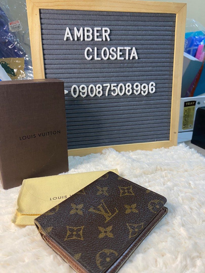 LV card case (Category: Luxury Bags & Wallets) located in Antipolo. Submitted by prelovedcloseta (Listing ID 1341926097, Image 1). Description: authentic lv cardcase preloved with signs of usage with dustbag and box.