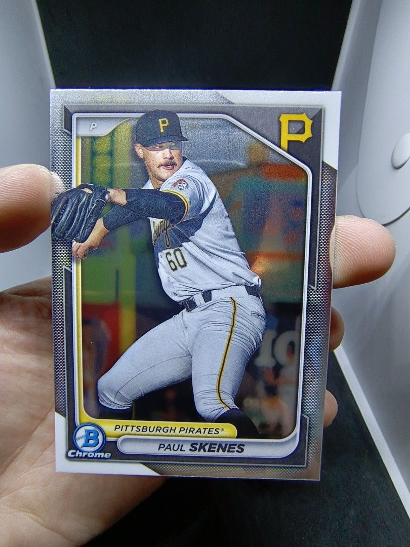 MLB / Baseball Card PAUL SKENES BCP125 (CHROME) TOPPS BOWMAN / YEAR 2024, Hobbies & Toys